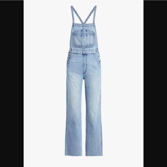 Joe's Captivate The Wide Leg High Rise Overall Jea - Picture 4 of 16